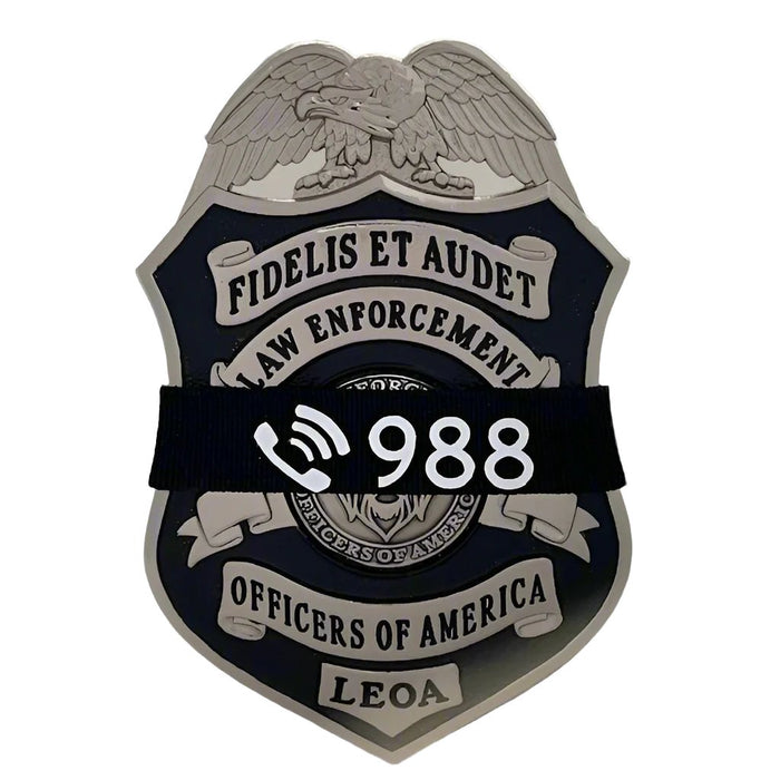 Badgeart mouurning bands.org Suicide Prevention 988 Awareness Band for police Fire EMS B050-988 (1) September s suicide prevention month