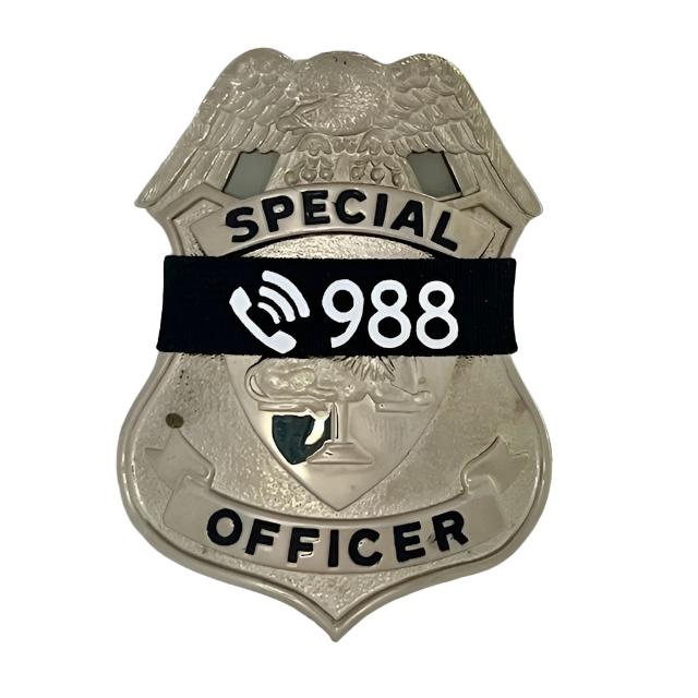 Suicide Prevention Call 988 Awareness Mourning Band