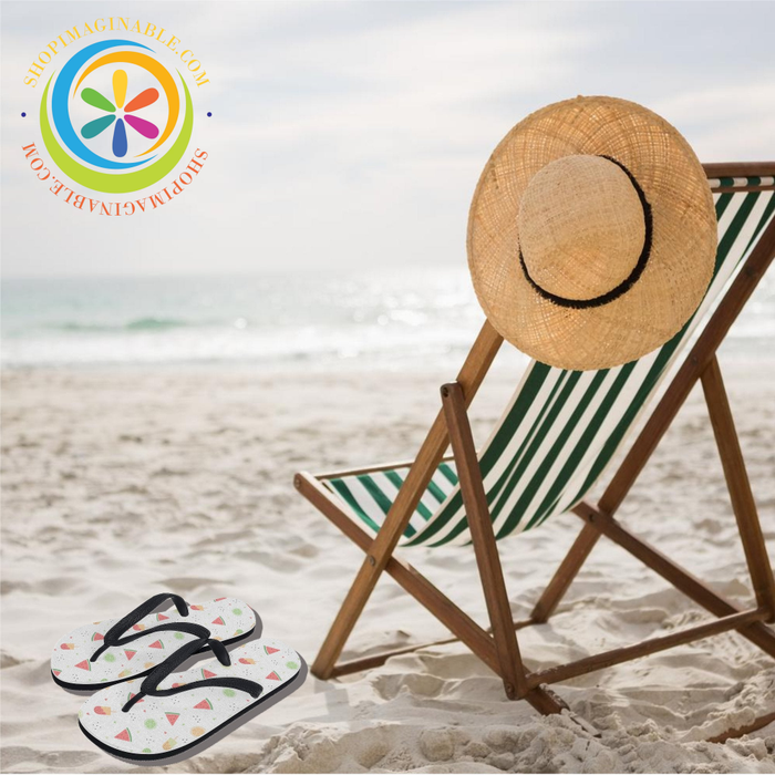 Summer Watermelon Mens & Ladies Flip - Flops Small (Us 5 - 6 /Eu 35 - 37) / 2