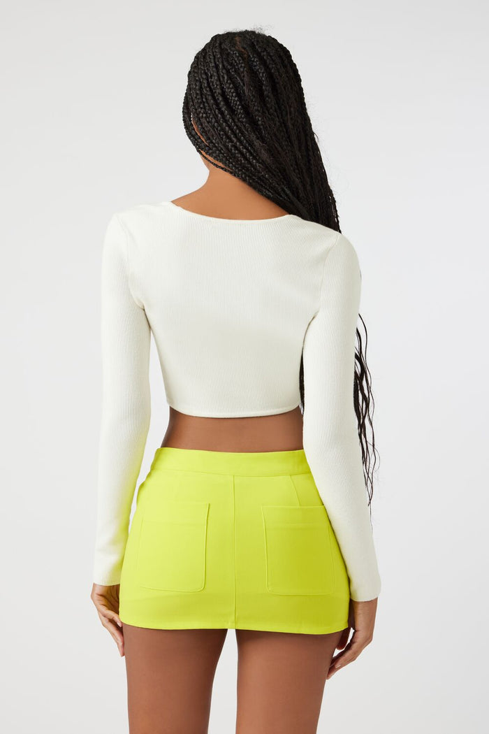 Sweater-Knit Crop Top