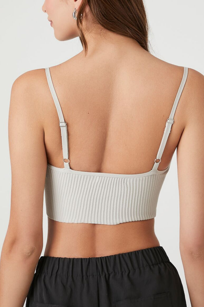 Sweater-Knit Cropped Cami