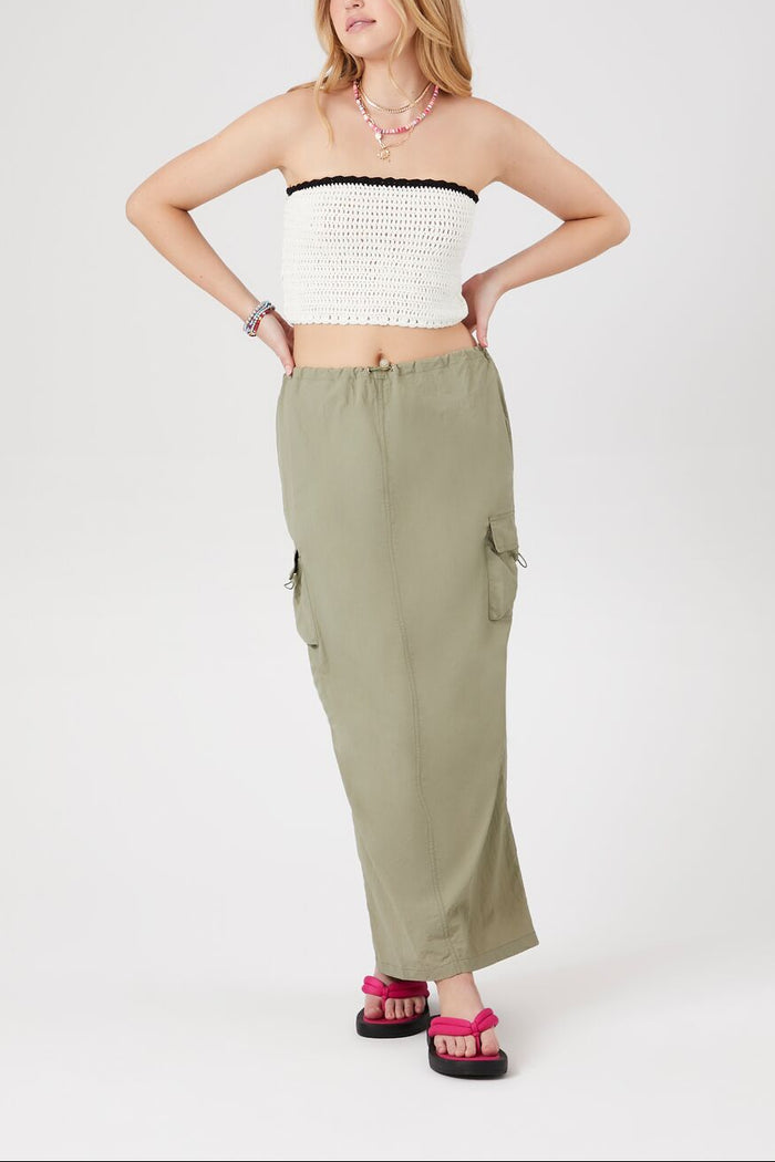 Sweater-Knit Cropped Tube Top