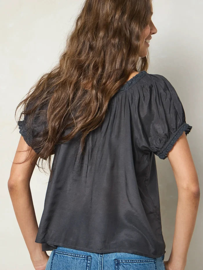 Sweet Nothings Embroidered Top - Charcoal-view 6