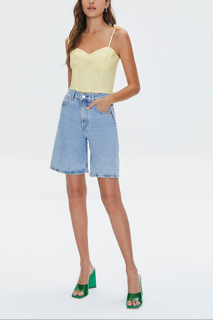 Sweetheart Linen-Blend Cami