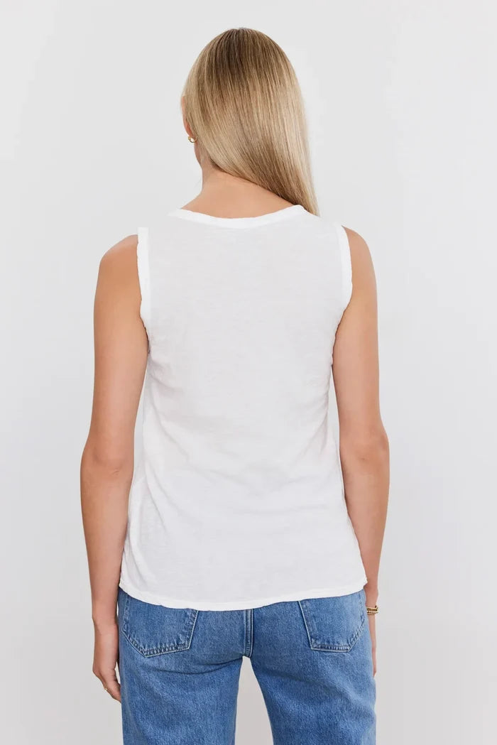 Taurus Cotton Slub Tank T-Shirts Velvet by Graham & Spencer