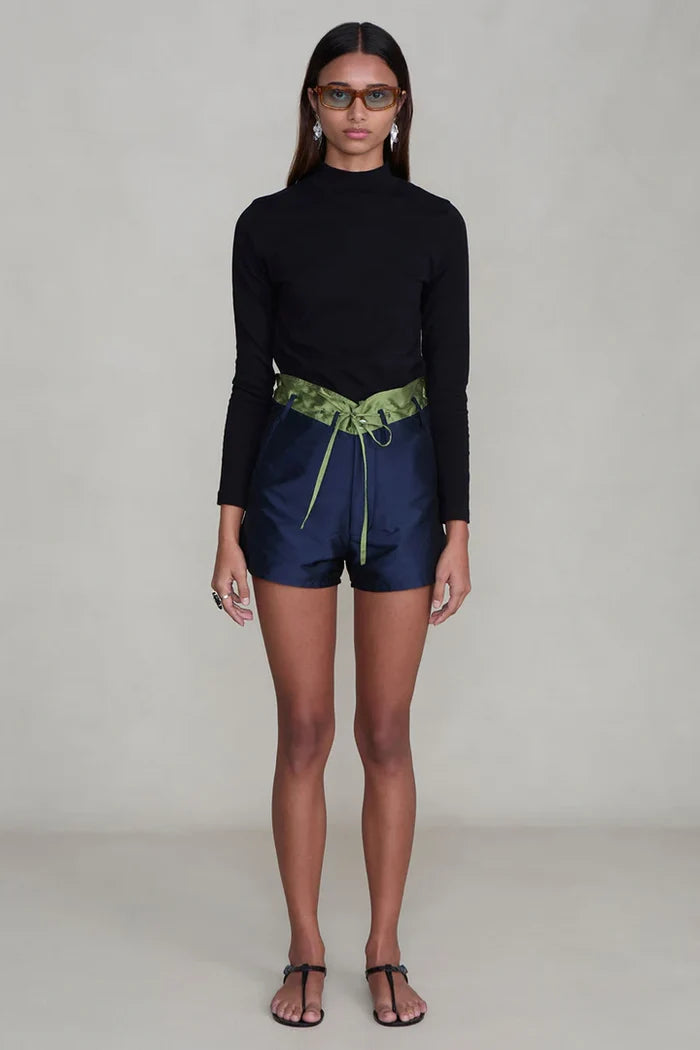 Techno Taffeta Two Tone Short Shorts Chan Luu