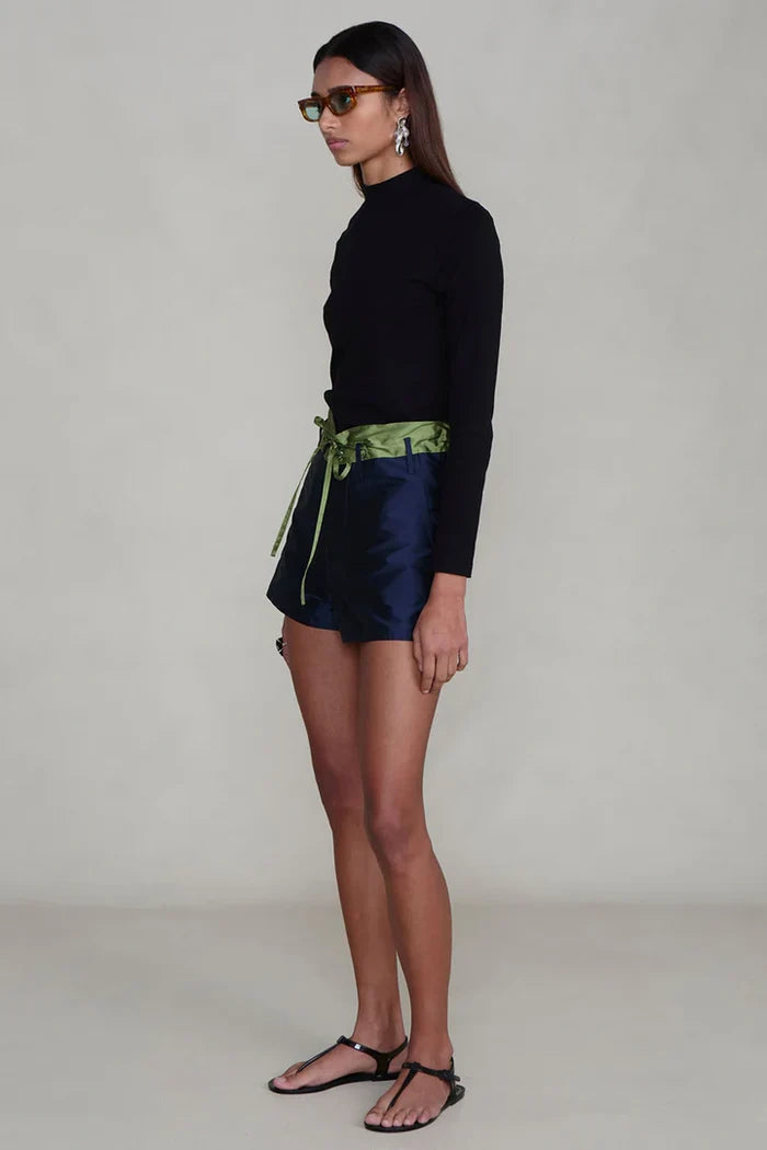 Techno Taffeta Two Tone Short Shorts Chan Luu
