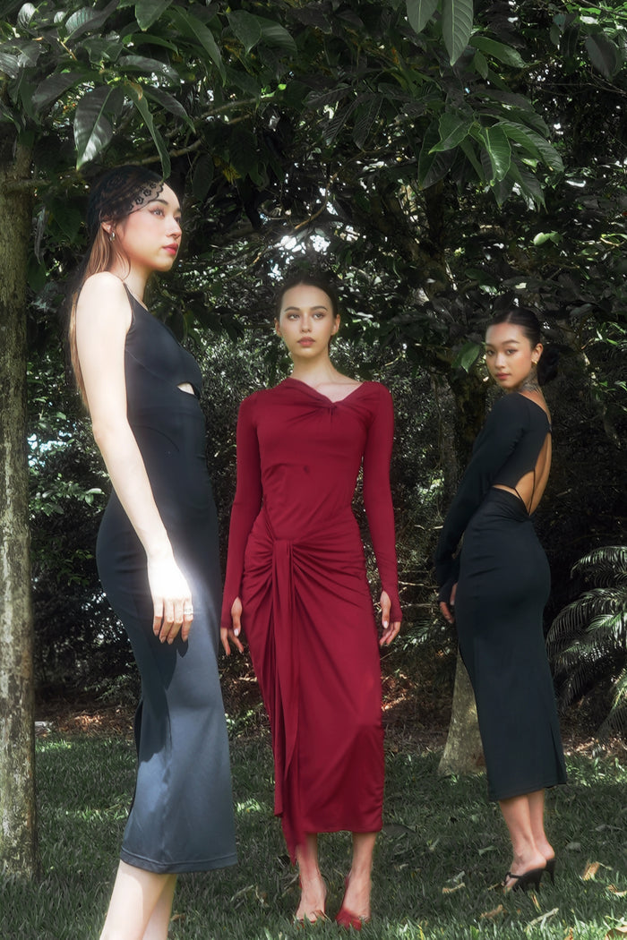 The Clown Dress | Burgundy