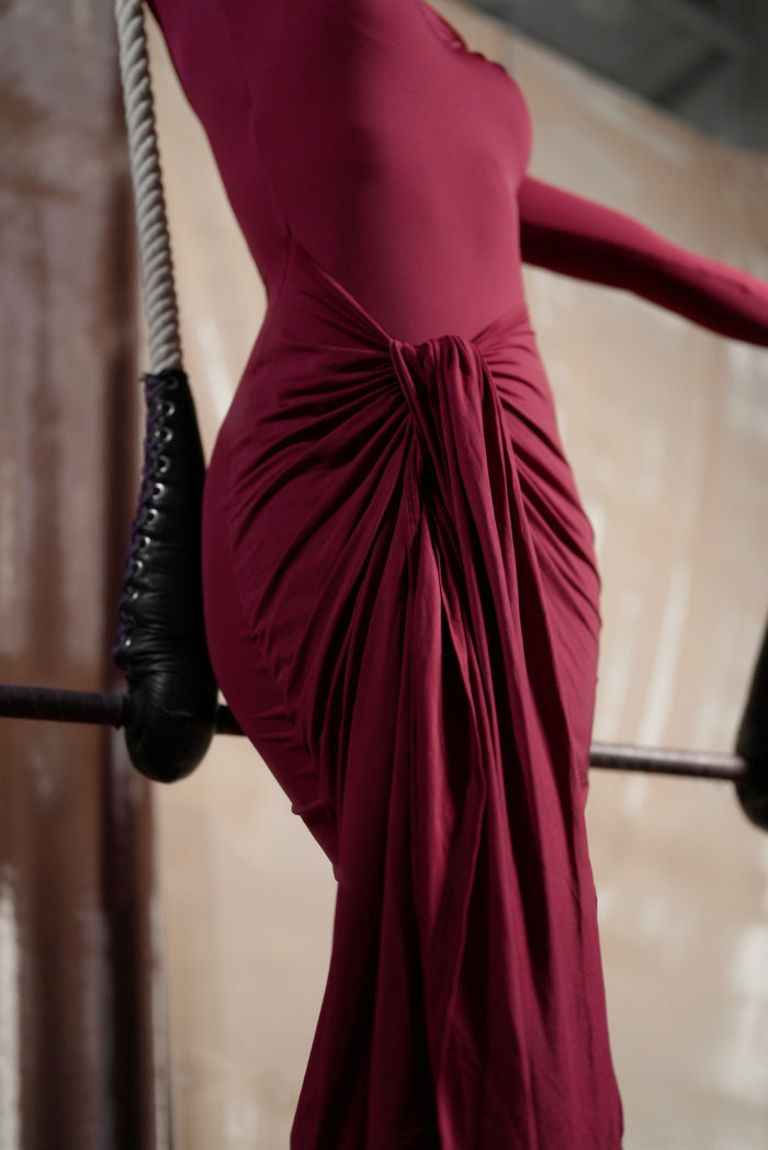 The Clown Dress | Burgundy