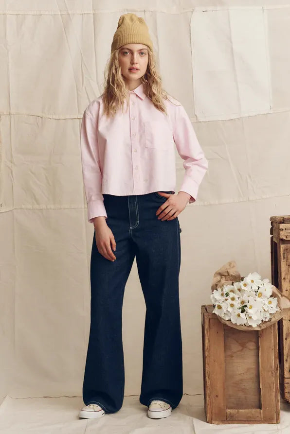 The Cropped Oxford Shirt Tops The Great