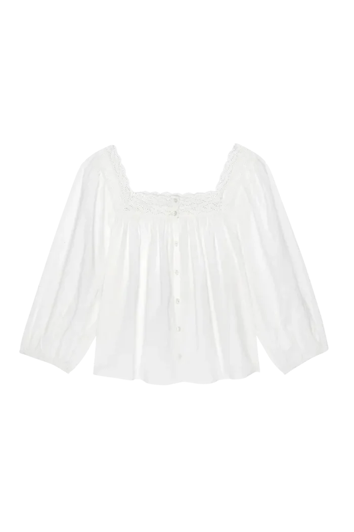 The Eyelet Button Sleep Top Sleepwear The Great