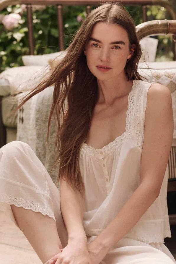 The Eyelet Tank Sleepwear The Great