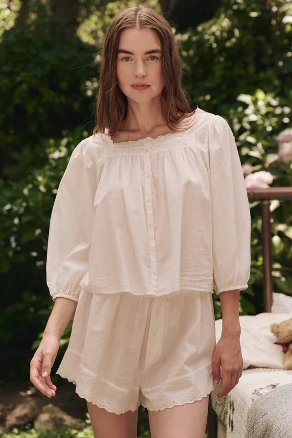 The Eyelet Tap Short Sleepwear The Great