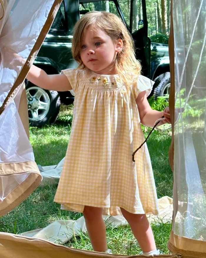 The Golden Meadow Dress - Interlock Pima Cotton - The Blue Zebra