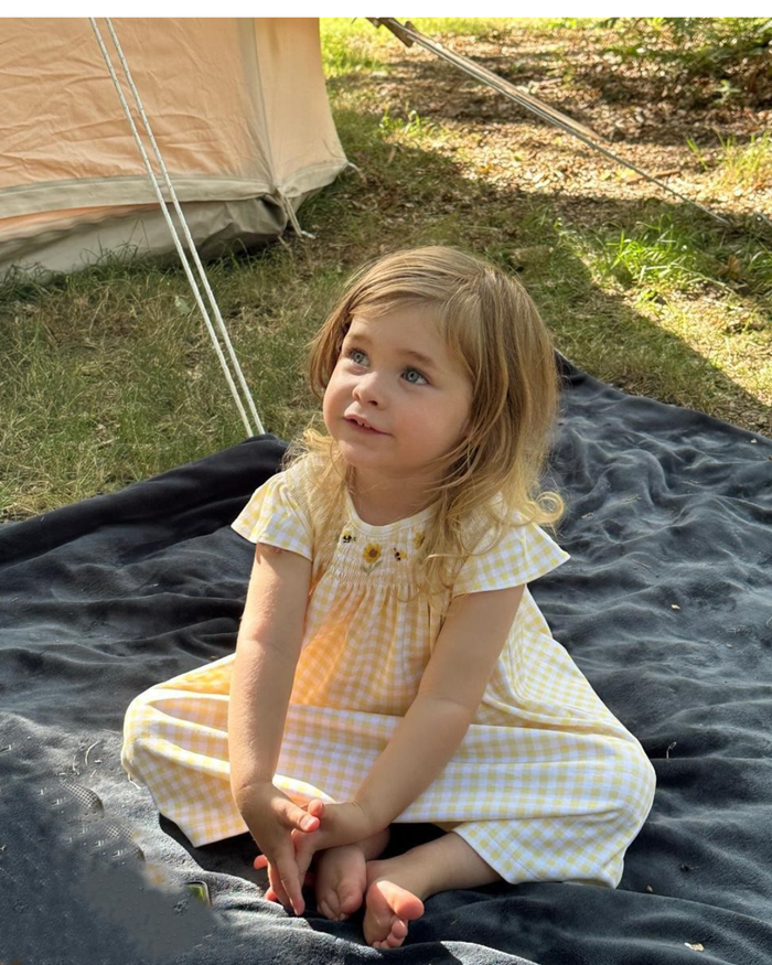 The Golden Meadow Dress - Interlock Pima Cotton - The Blue Zebra