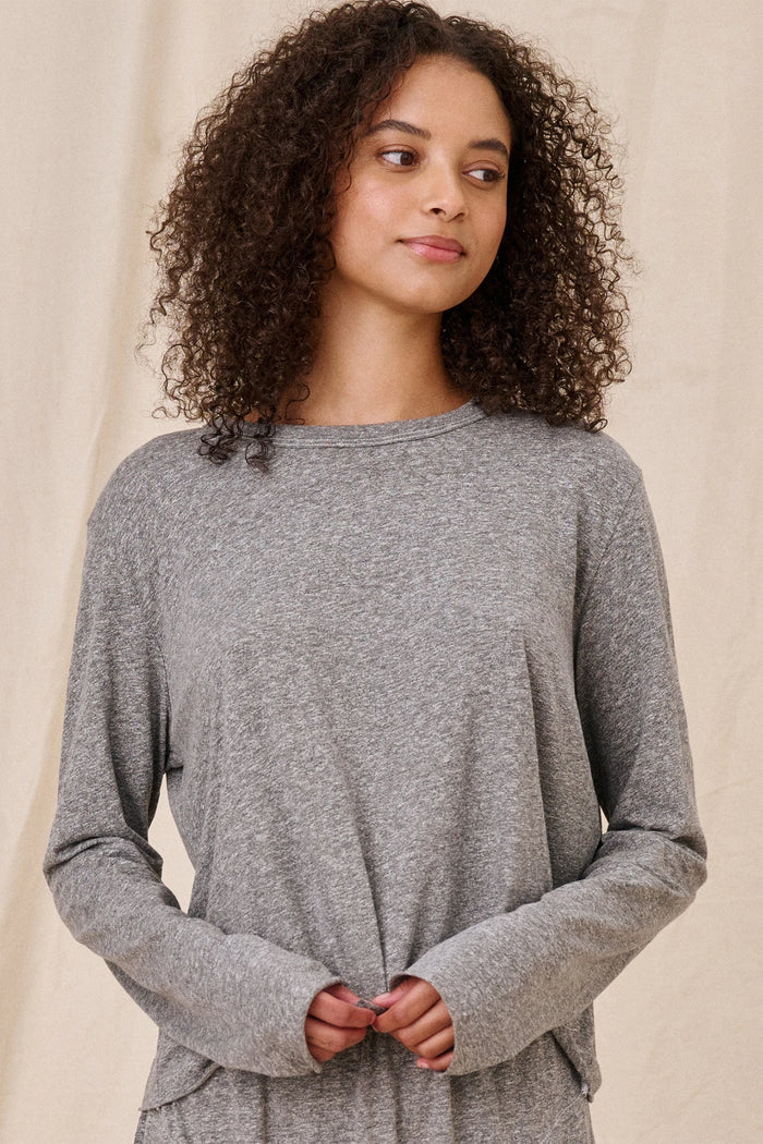 The Long Sleeve Crop Tee T-Shirts The Great