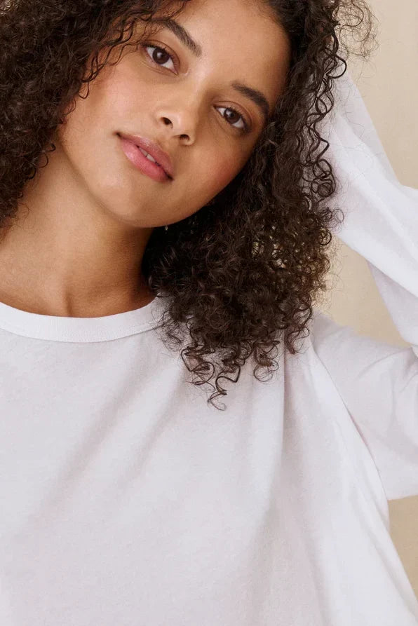 The Long Sleeve Crop Tee T-Shirts The Great