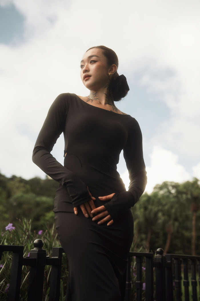 The Magician Dress | Obsidian Black
