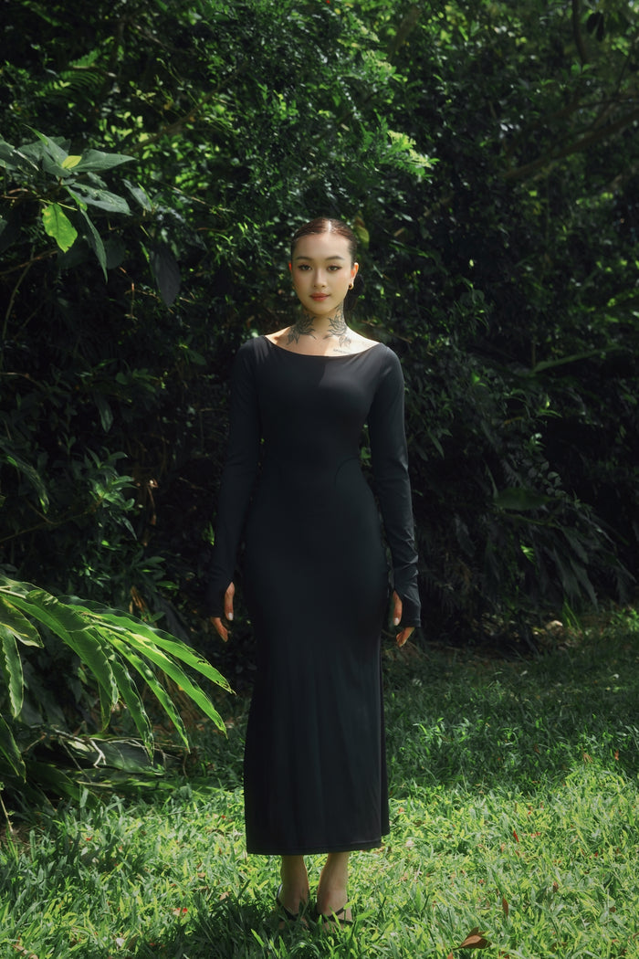 The Magician Dress | Obsidian Black
