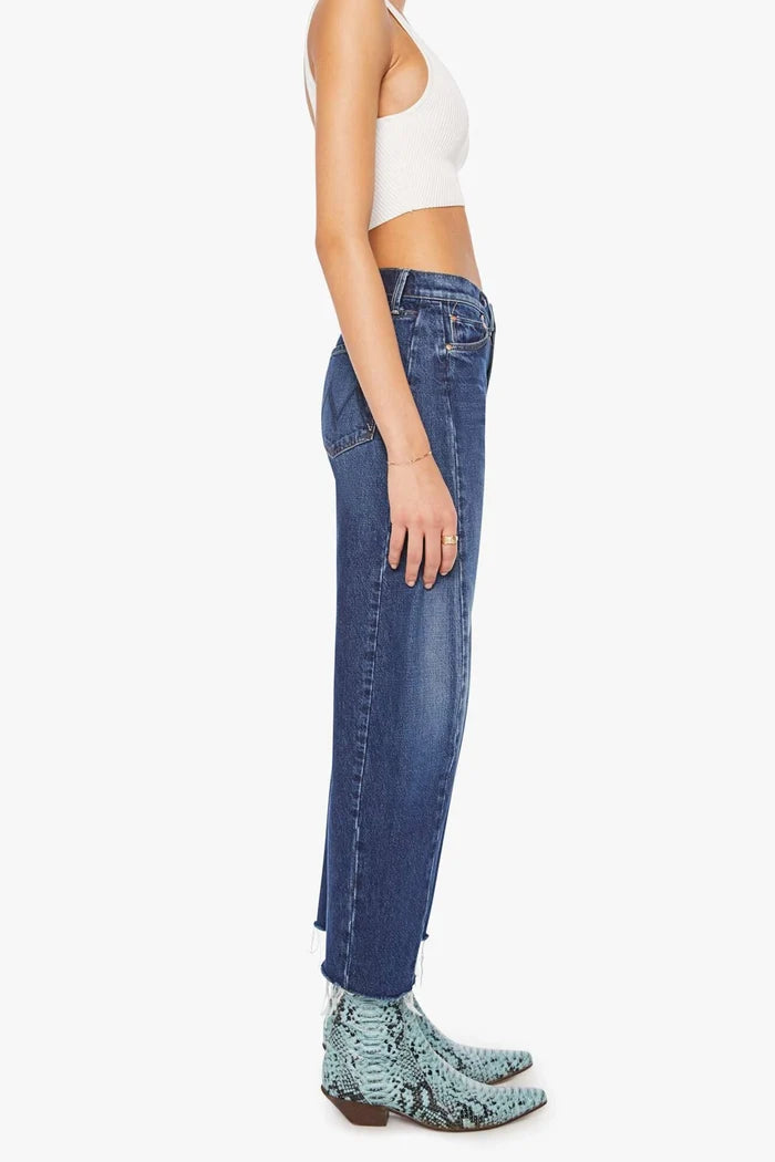 The Mid Rise Full-Pipe Flood Fray Jeans MOTHER