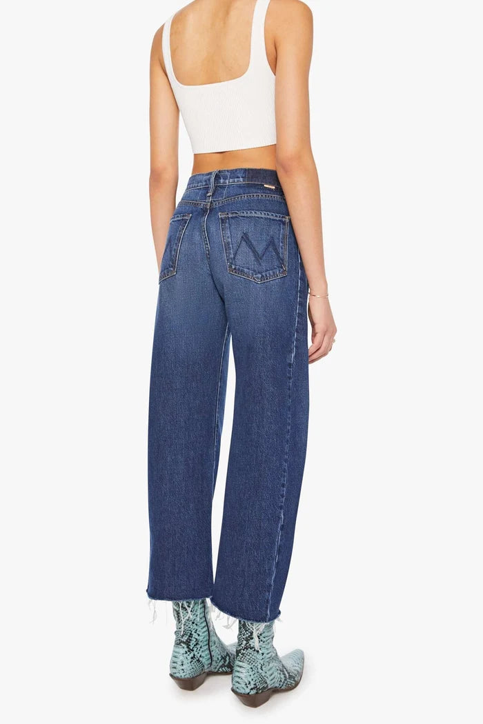 The Mid Rise Full-Pipe Flood Fray Jeans MOTHER