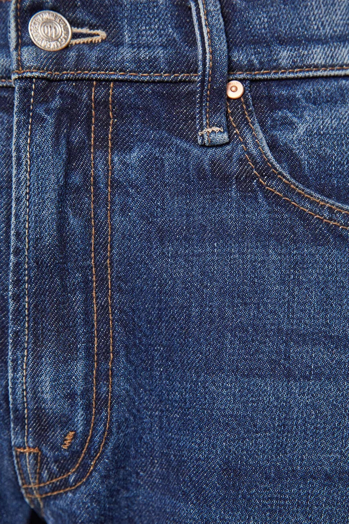 The Mid Rise Full-Pipe Flood Fray Jeans MOTHER