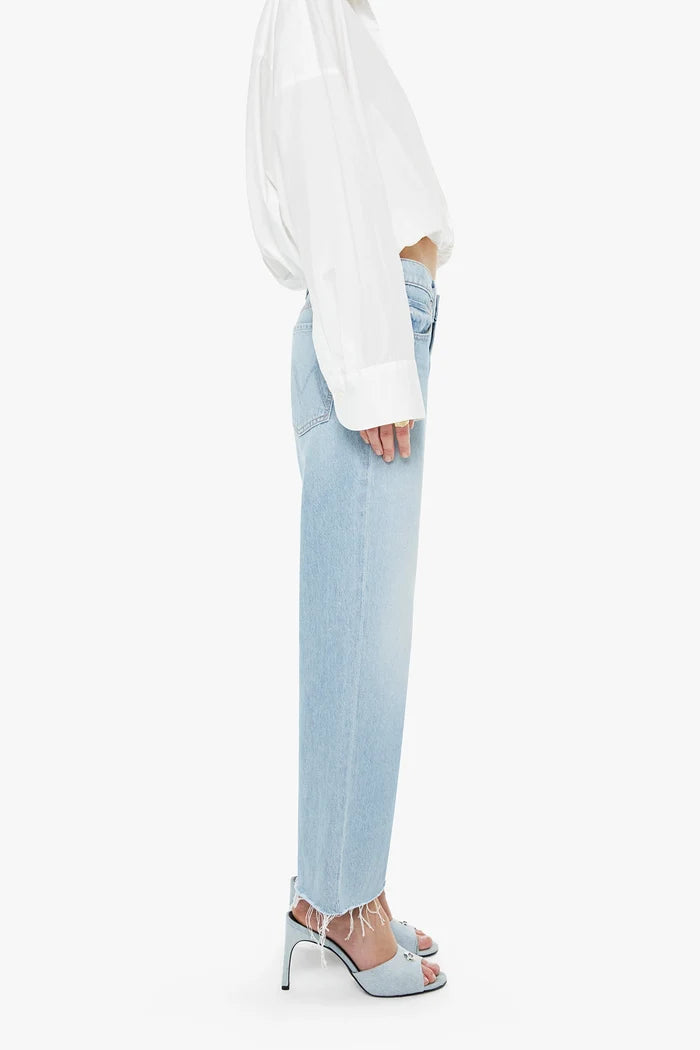 The Mid Rise Rambler Zip Ankle Fray Jeans MOTHER