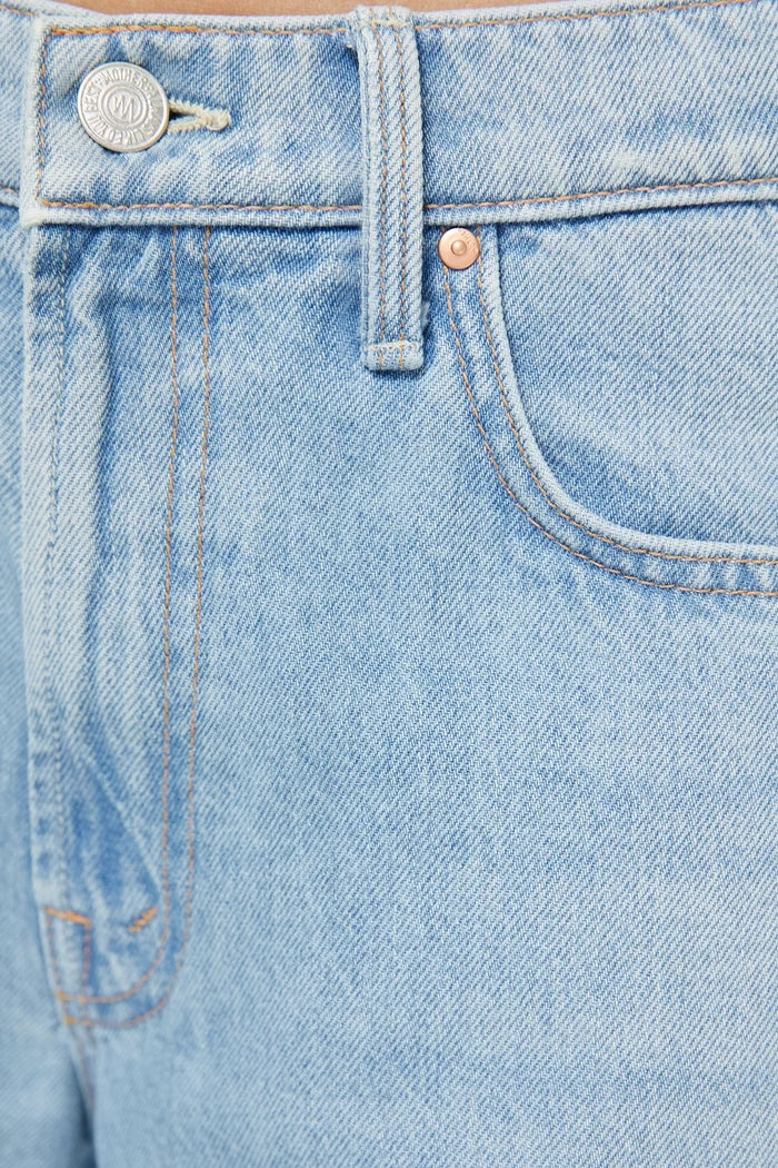 The Mid Rise Rambler Zip Ankle Fray Jeans MOTHER