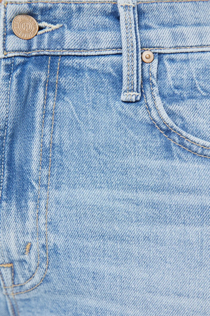 The Mid Rise Rambler Zip Ankle Fray Jeans MOTHER