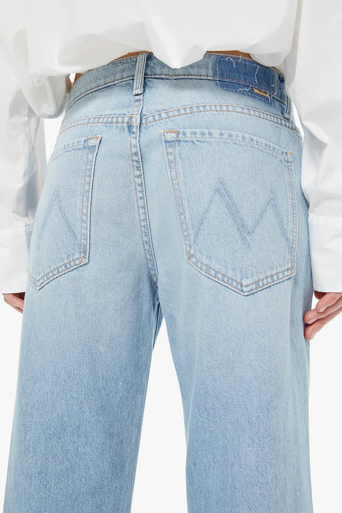 The Mid Rise Rambler Zip Ankle Fray Jeans MOTHER