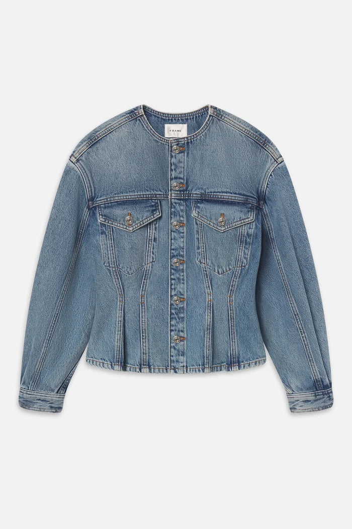 The Nipped Collarless Jacket Jackets & Coats FRAME