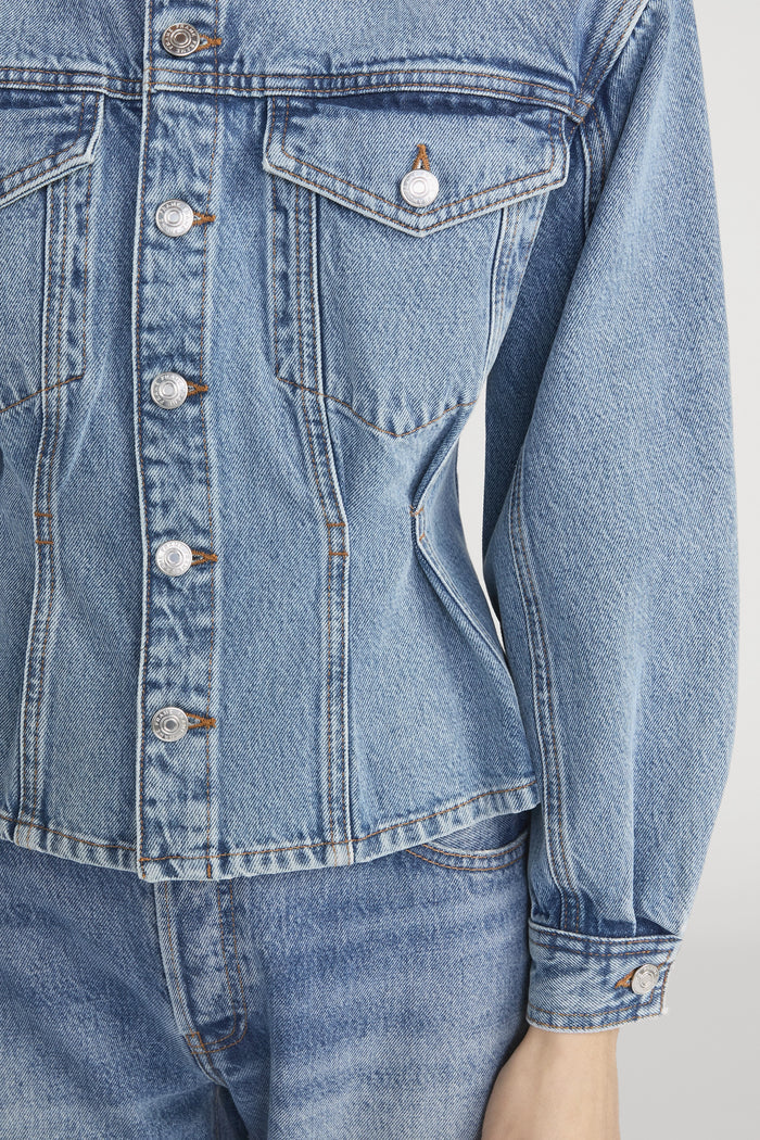 The Nipped Collarless Jacket Jackets & Coats FRAME