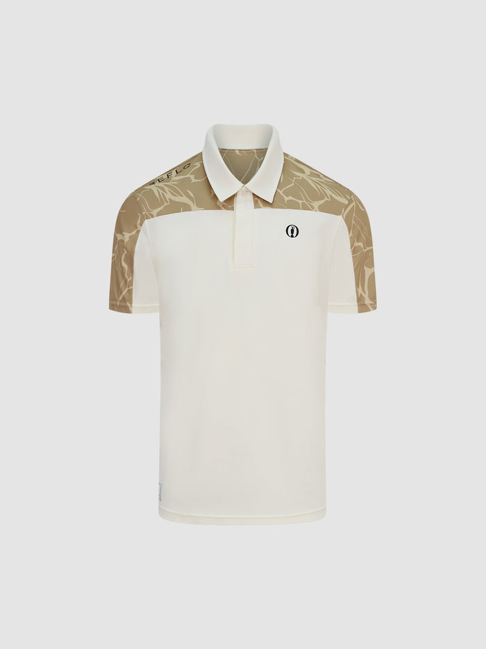 The Open Terrain Echo Half Printed Short Sleeve Polo Shirt Reflo