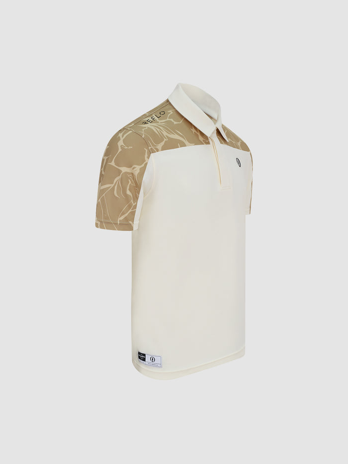 The Open Terrain Echo Half Printed Short Sleeve Polo Shirt Reflo