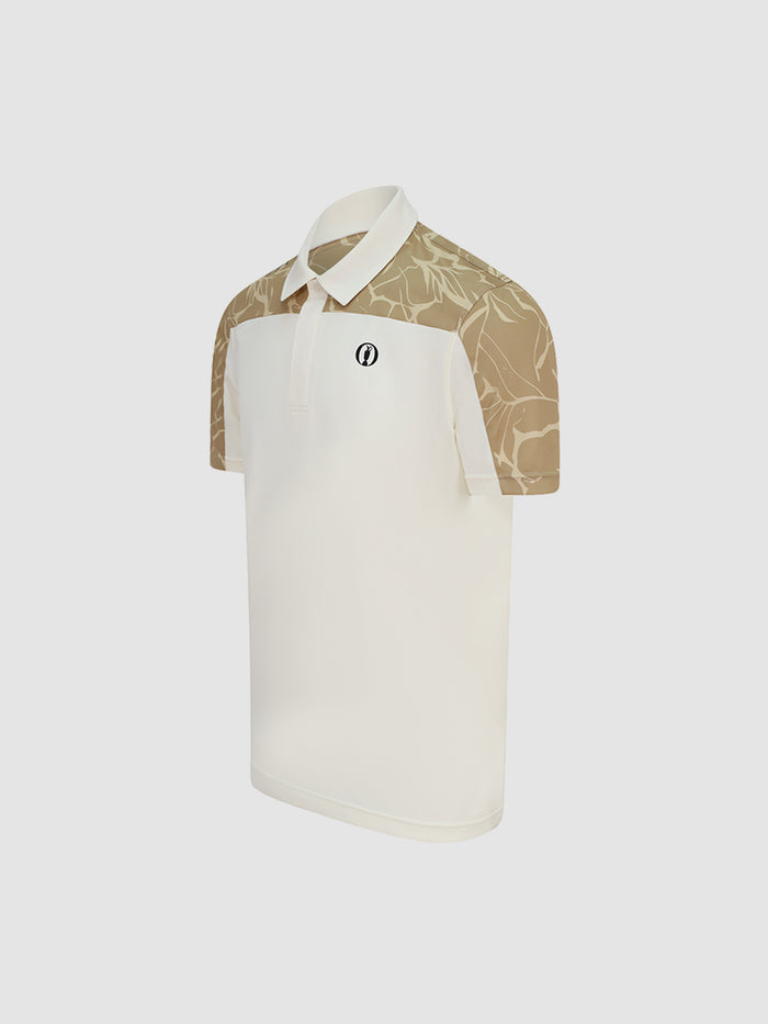 The Open Terrain Echo Half Printed Short Sleeve Polo Shirt Reflo