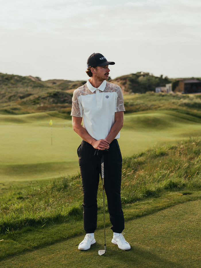 The Open Terrain Echo Half Printed Short Sleeve Polo Shirt Reflo