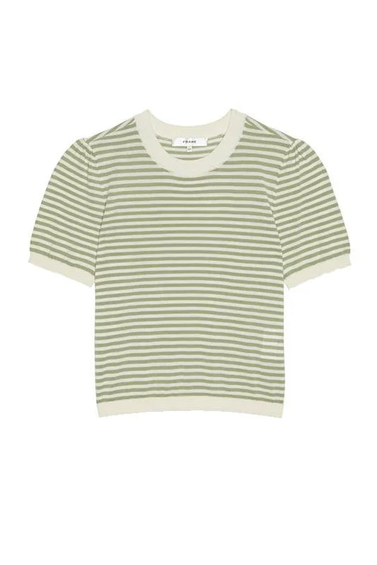 The Striped Gather Sweater Sweaters & Knits FRAME
