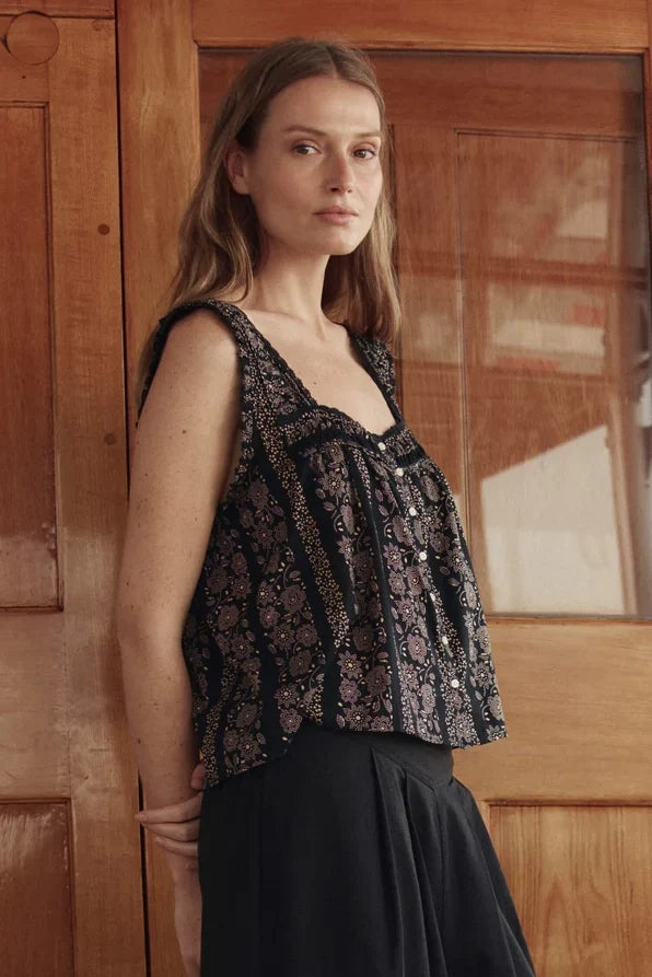 The Victorian Pleat Tank Tops The Great