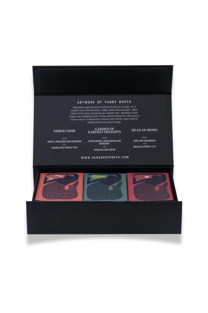 Three Sirens - Bar Soap Set Apothecary Sangre De Fruta