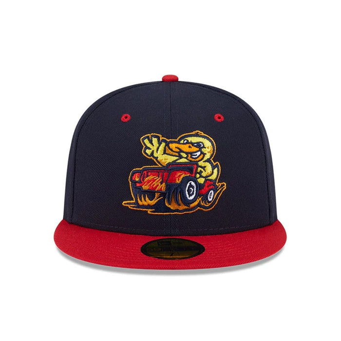 Pictured is this MiLB Theme Night Toledo Mud Hens 59FIFTY Fitted cap in navy. 3