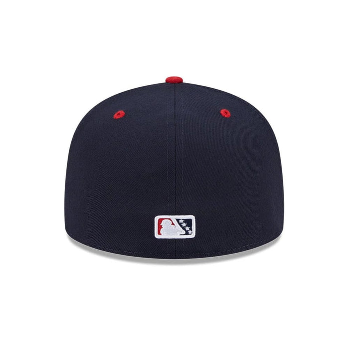 Pictured is this MiLB Theme Night Toledo Mud Hens 59FIFTY Fitted cap in navy. 7
