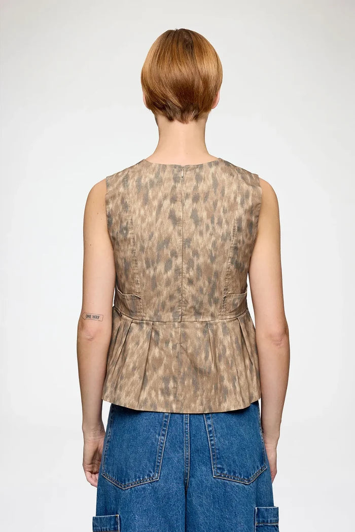 Top in Printed Cotton Shirts & Tops Ganni
