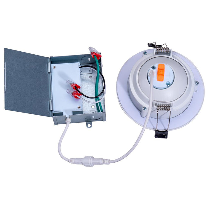 LED Recessed Downlight Topaz RDL/4GIM/9/5CTS-46 4 Inch Gimbal CCT Selectable LED Slim Fit Recessed Downlight 9W Topaz