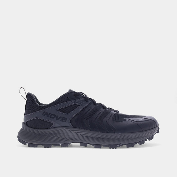 INOV8 TrailTalon trail running shoes, black, outer view