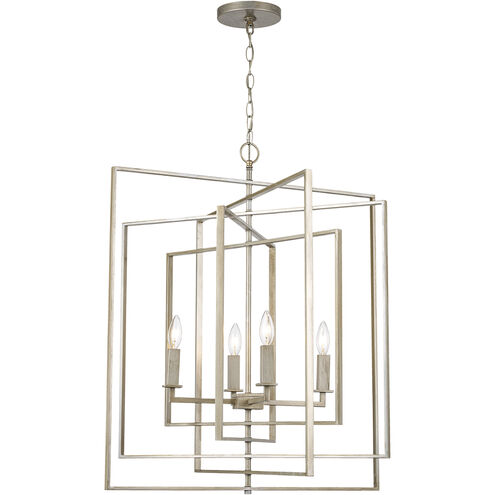 Pendant Trans Globe Lighting 10596-ASL 26-inch Antique Silver Leaf Pendant Light Transglobe