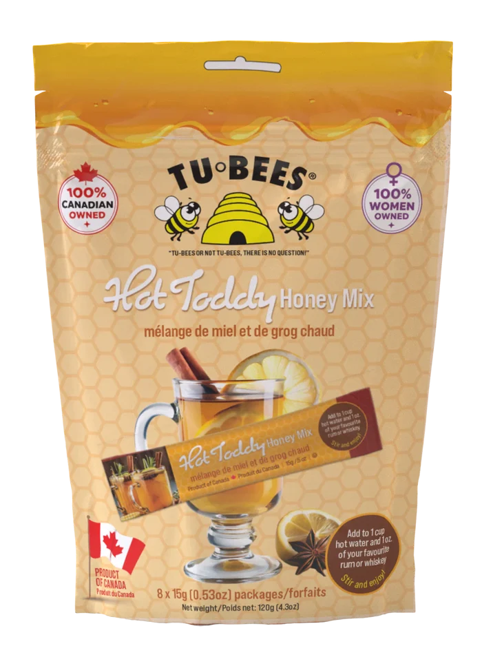 Tu-bees: Hot Toddy Honey Mix Stand Up Pack