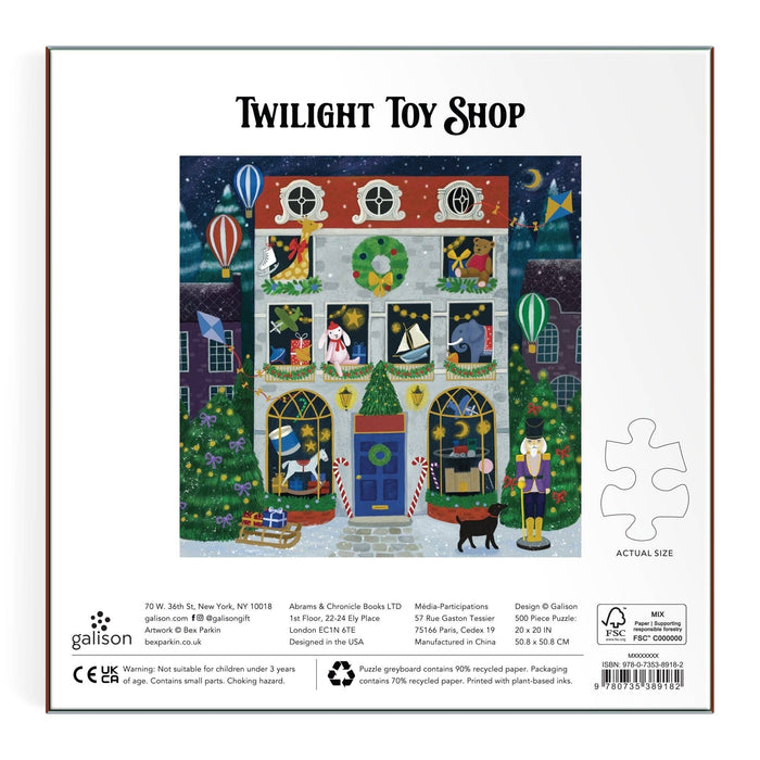 Twilight Toy Shop 500-piece foil puzzle by Bex Parkin