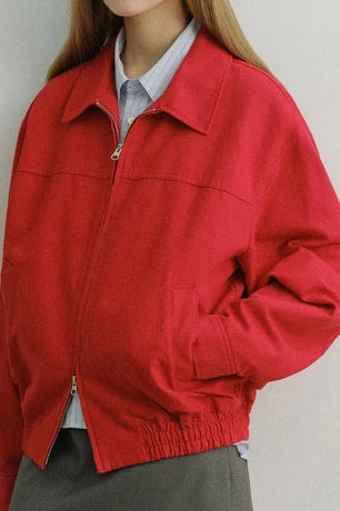 Unisex Collared Blouson Jacket Jackets & Coats Dunst