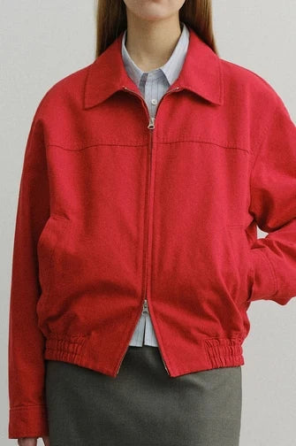 Unisex Collared Blouson Jacket Jackets & Coats Dunst