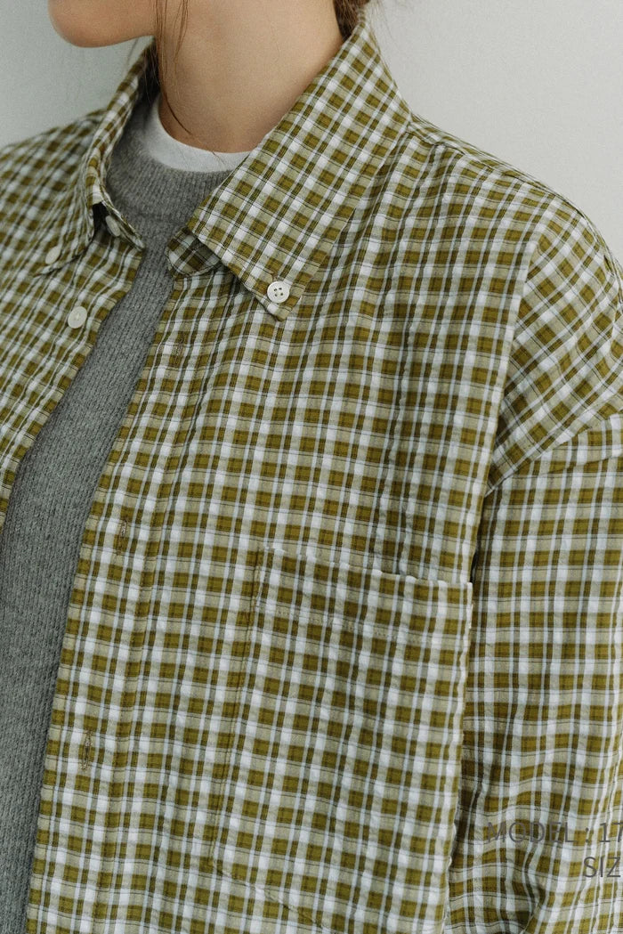 Unisex Oversized Checked Shirt Shirts & Tops Dunst